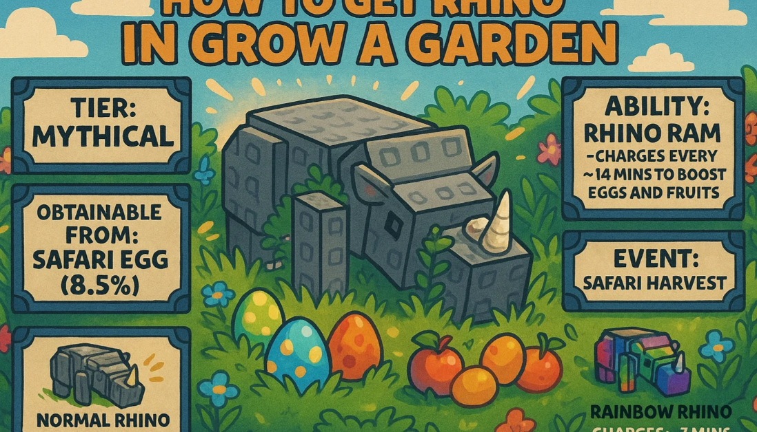 How to Get Rhino in Grow a Garden